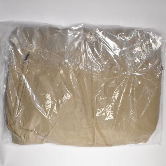 Mens London Fog Lightweight Microfiber Solid Golf Jacket Camel Size 2XL NEW - Picture 7 of 9